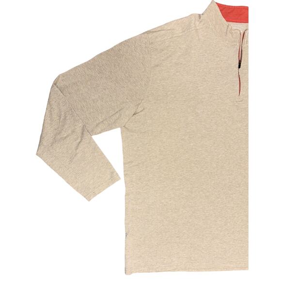 Coolibar Men's Shirt 1/4 Quarter Zip XXL UPF 50+ Sun Protection 2XL Pullover EUC - Picture 5 of 9